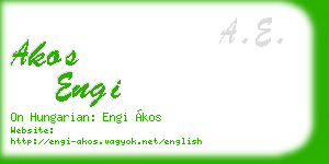 akos engi business card